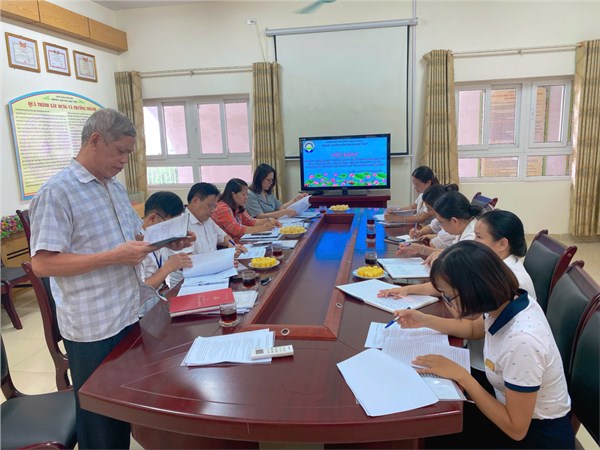 Đón đoàn kiểm tra giám sát của Đảng uỷ Phường ngày 23/8/2024